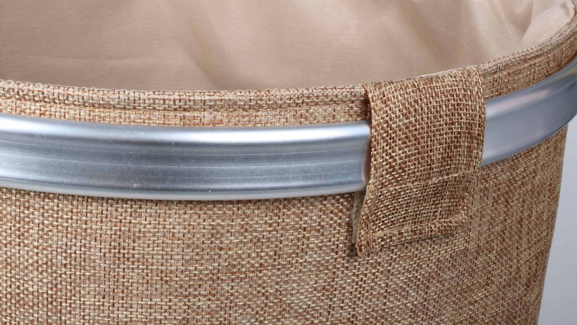 Корзина для белья FX-1032, бежевая, 80 литров