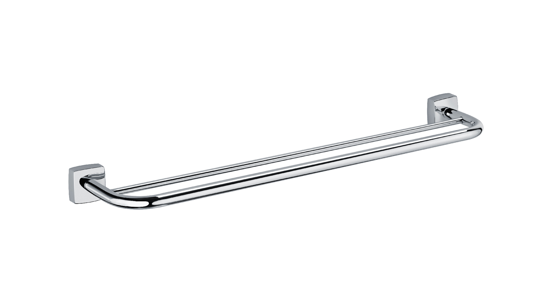 Полотенцедержатель трубчатый 2-ой FIXSEN Kvadro 60 см (FX-61302)