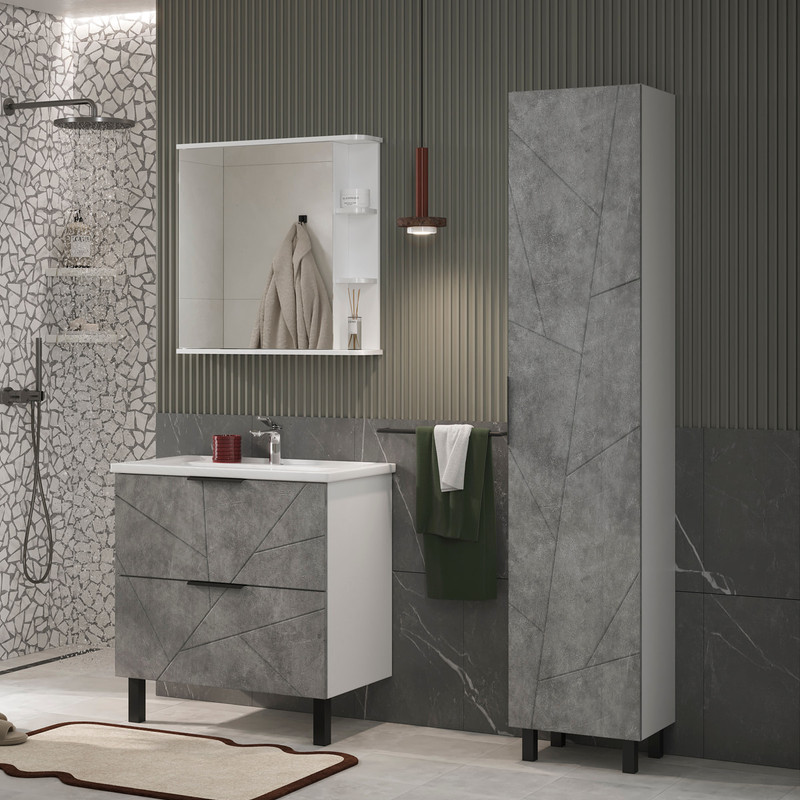 Пенал Твинг/Twing 40, напольный, бетон, VOLNA