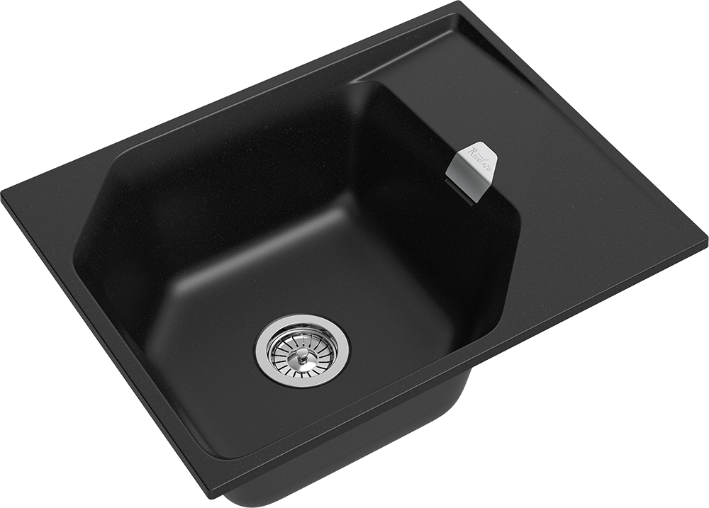 RIVELATO Мойка LOCUS 65  1-чаш 650*500 nero арт.