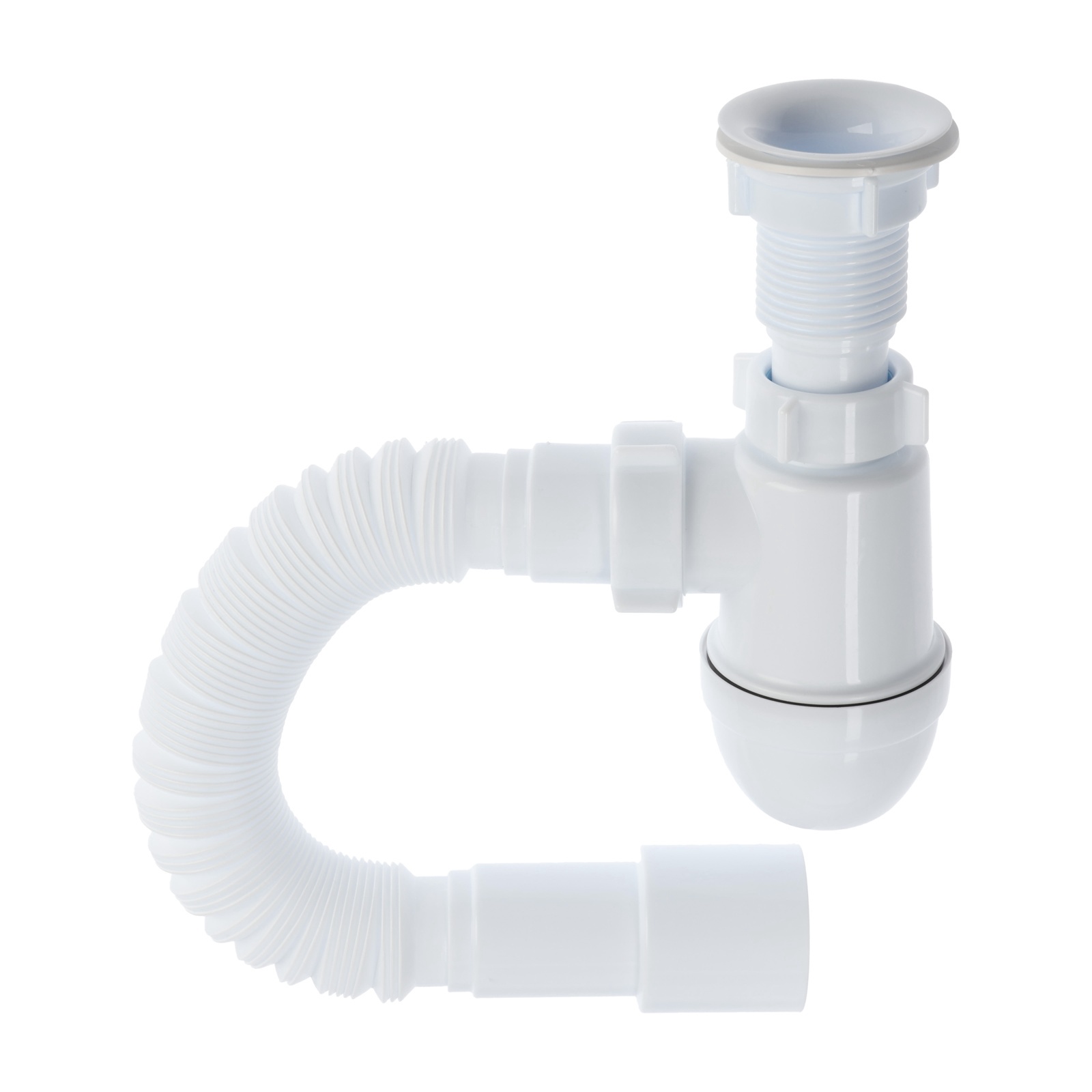 Сифон для мойки АНИ Пласт Варяг C5015 1 1/4 дюйма 40 с гибкой трубой 40х40/50