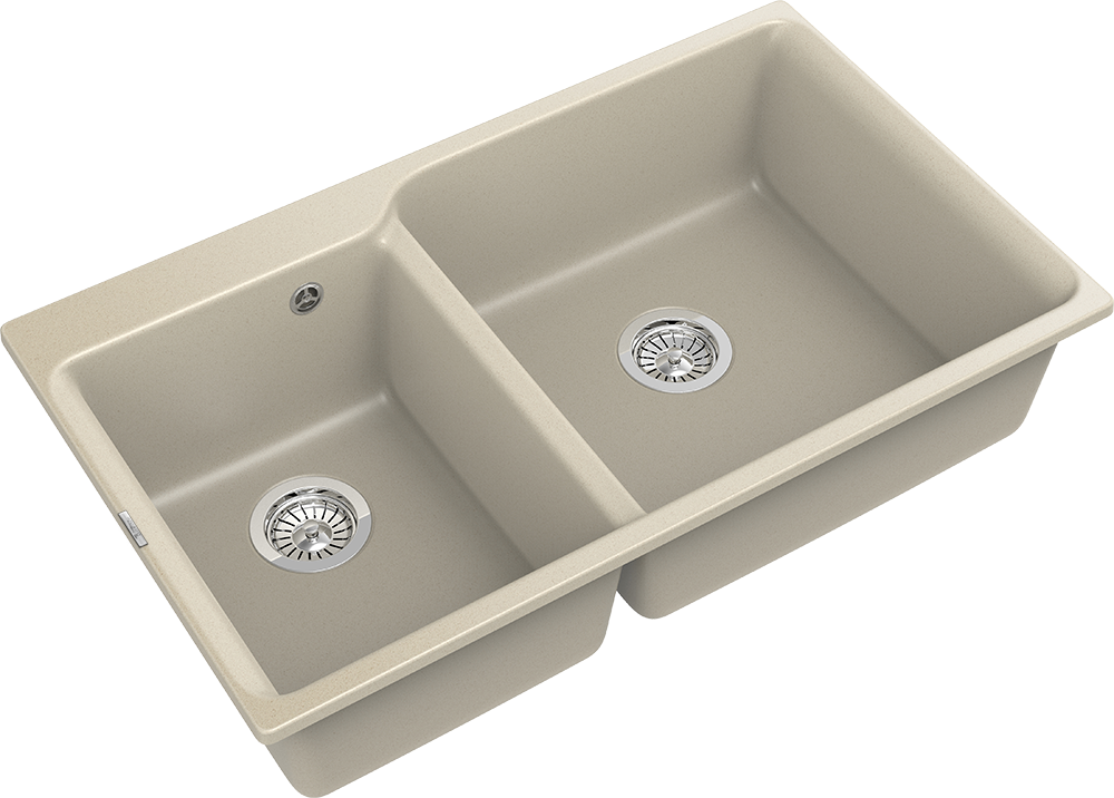 RIVELATO Мойка AXEL 90D  2-чаши 870*520мм beige scuro арт.