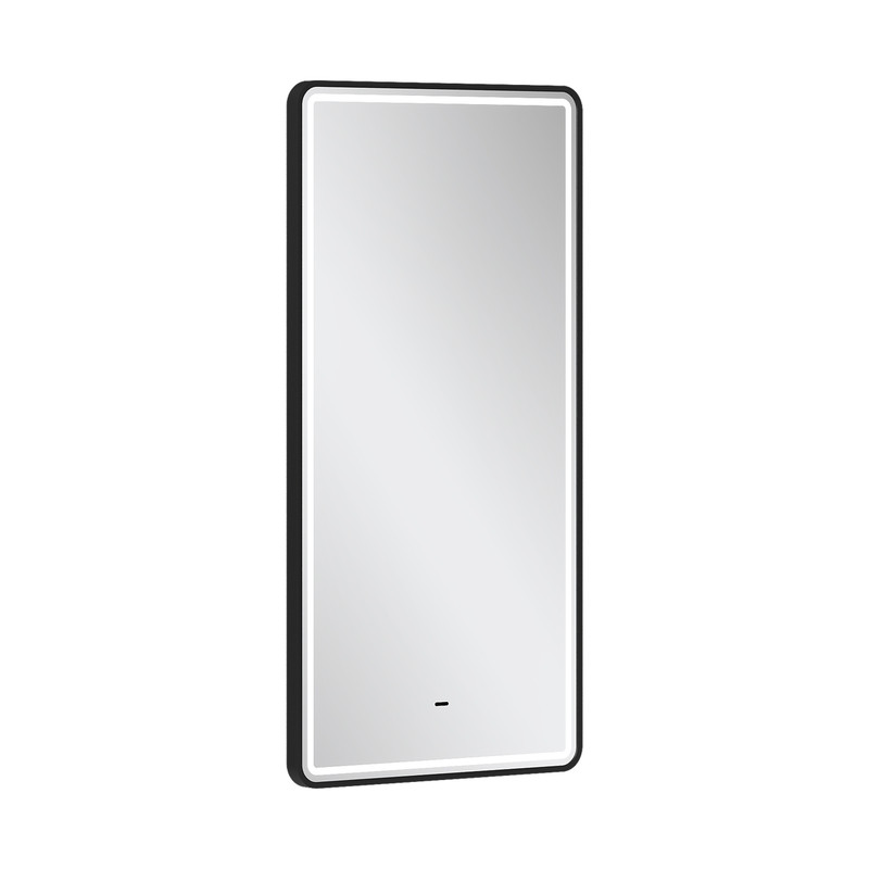 Зеркало с подсветкой EQUIL STOUNE 500х900 мм, черный (zkSTOUNE50-15)