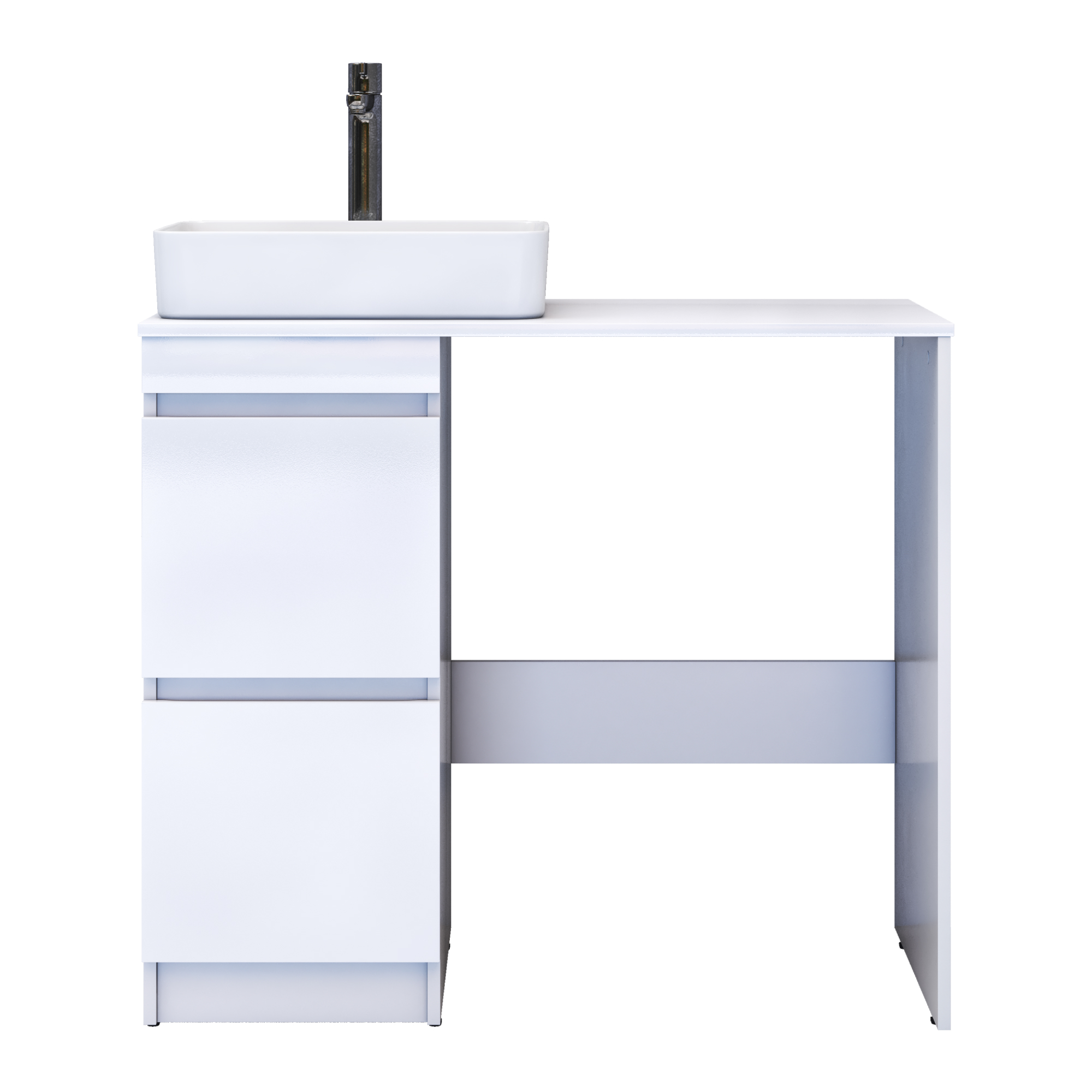 Тумба для раковины и стиральной машины VIGO Urban 40 напольная белый (tn.URB.40.2Y)