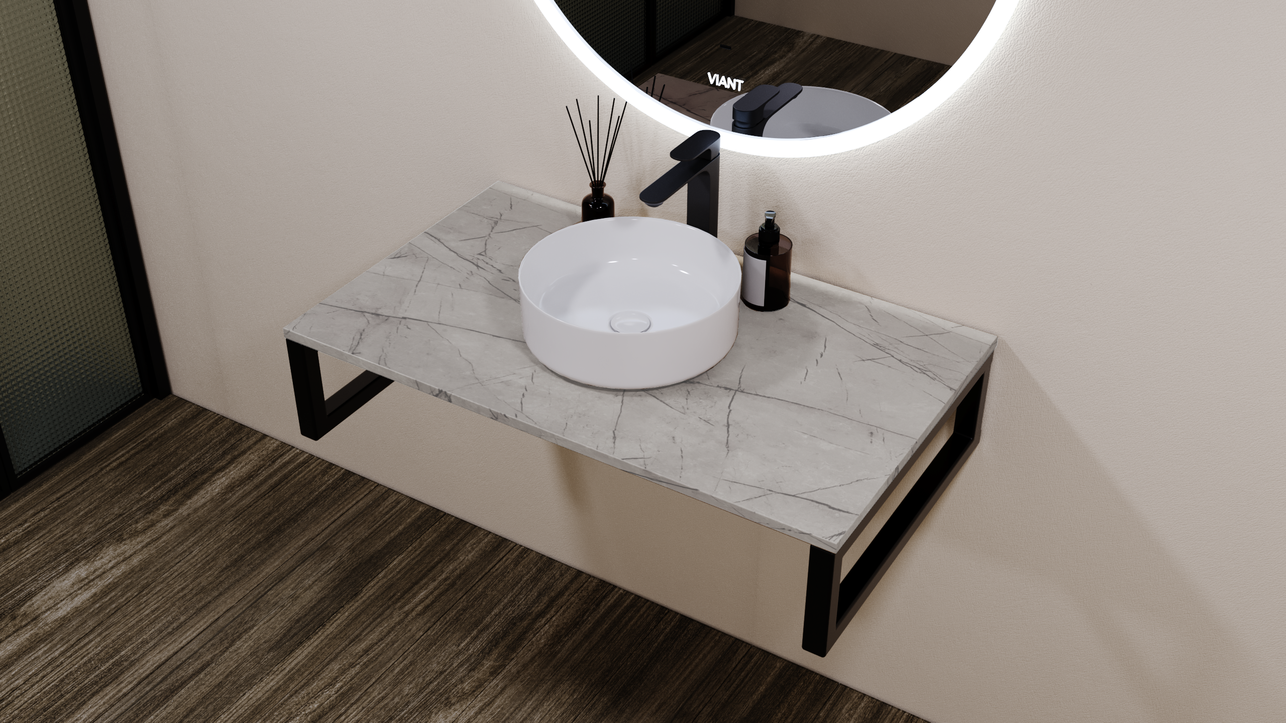 Столешница VIANT Neo антик мрамор 600х460 мм (VNEO60MRAN-STMDF)