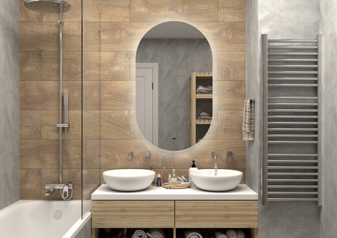 Зеркало Fleur Led 650х1100 бесконтактный сенсор