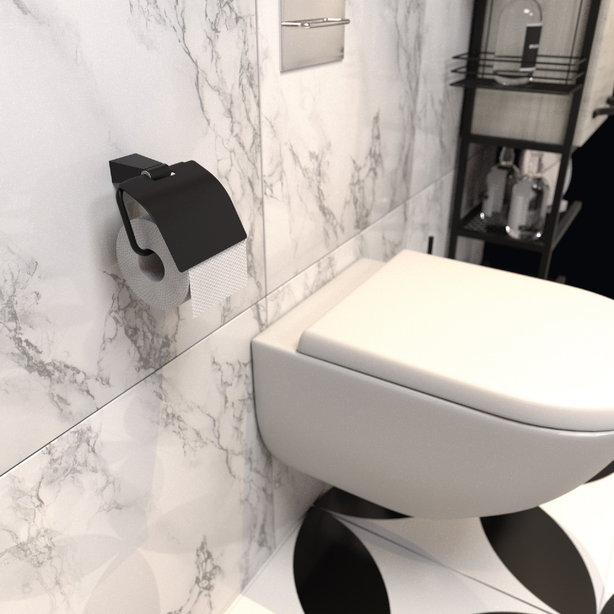 Бумагодержатель с крышкой FIXSEN Trend (FX-97810)