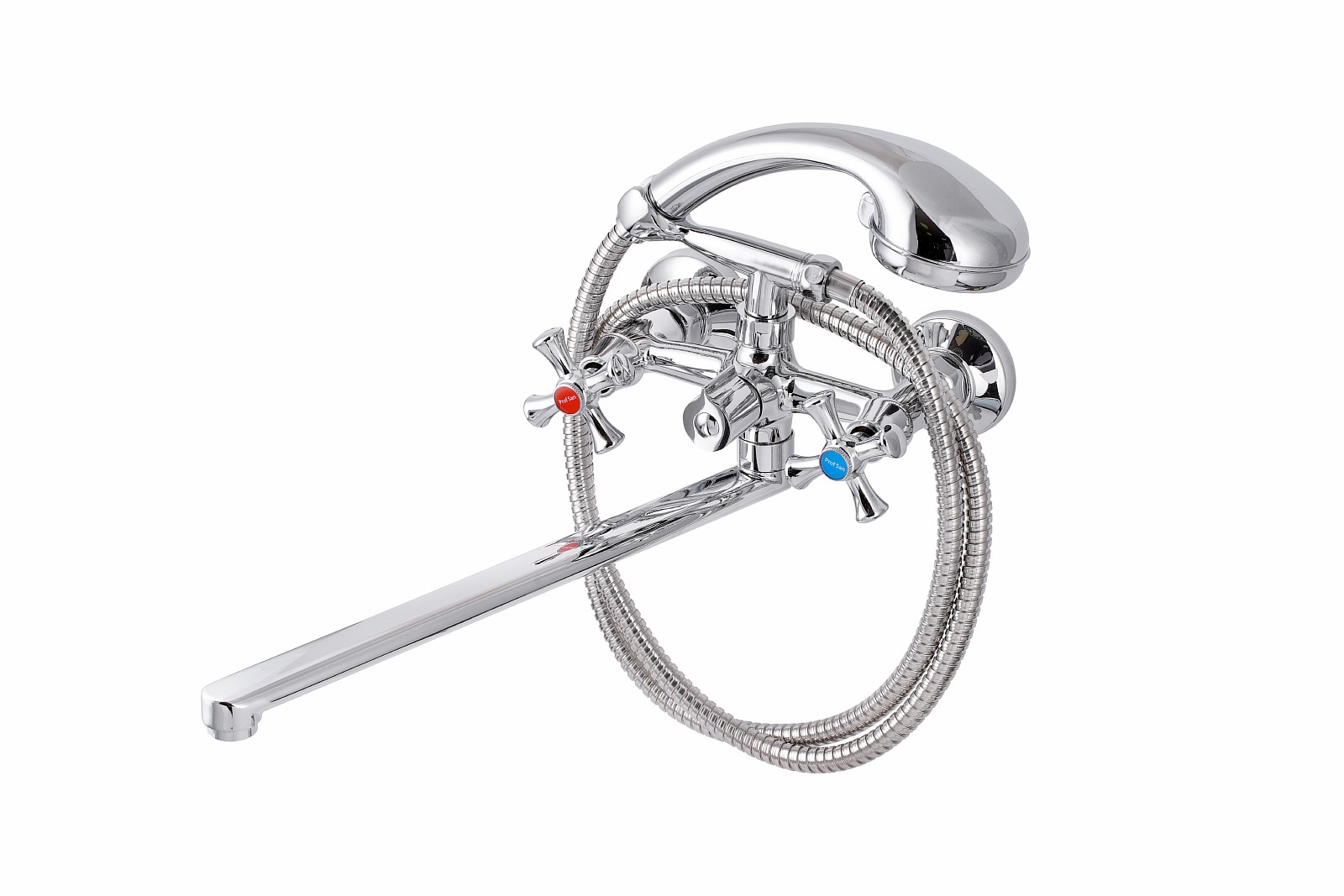 Смеситель для ванны с душем ПРОФСАН ПСМ-159-75 ЕВРО тип См-ВУДРНШлА