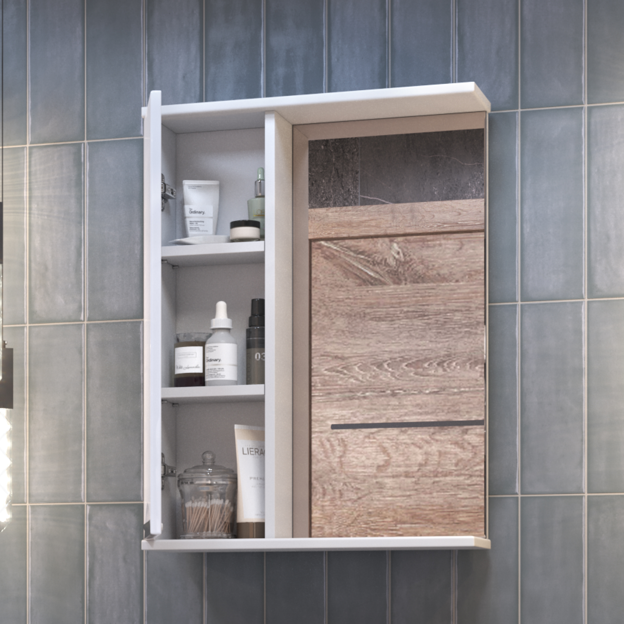 Зеркало со шкафом VIGO Callao 50 подвесное белый (z.CAL.50.L)