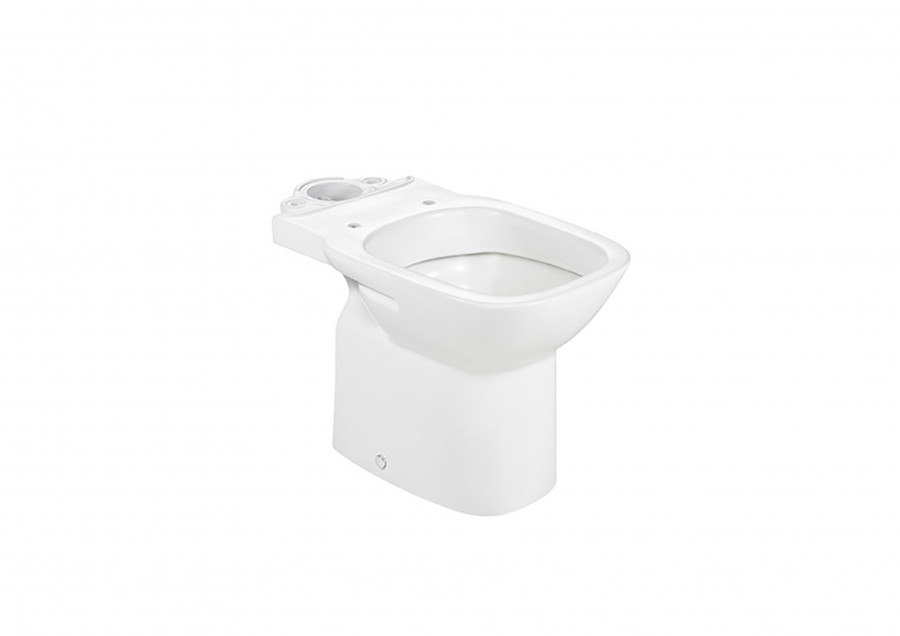 DEBBA Чаша унитаза с горизонтальным выпуском, установочный комплект, белая. (RU). ROCA