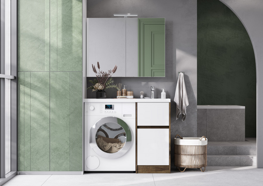 Зеркальный шкаф ЛОНДРИ 100, белый