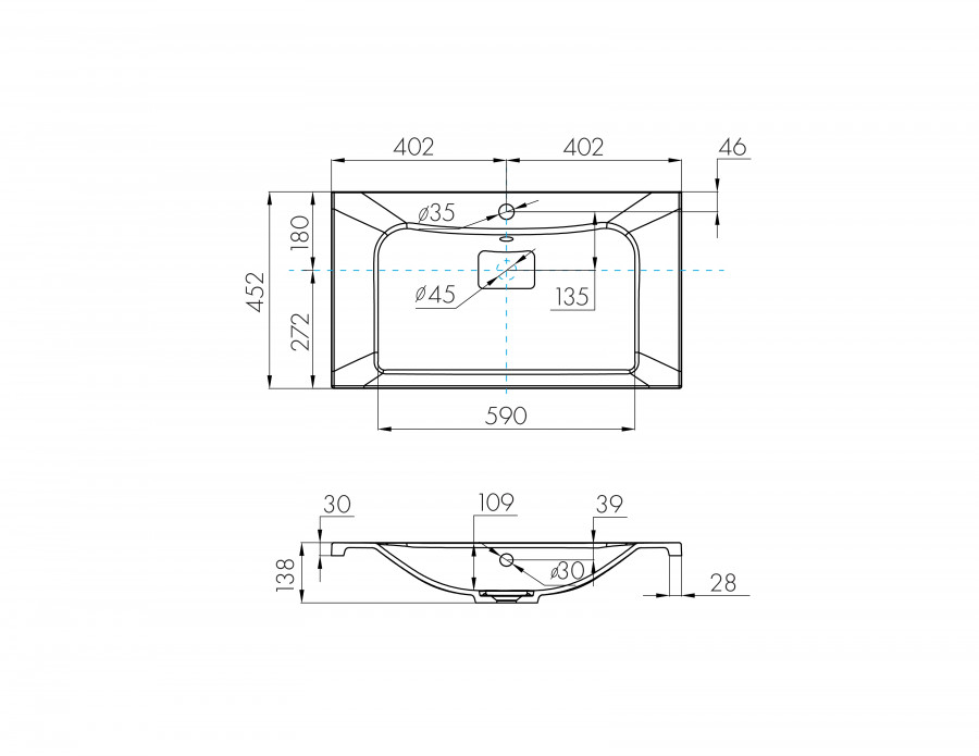 Раковина БРУК 80
