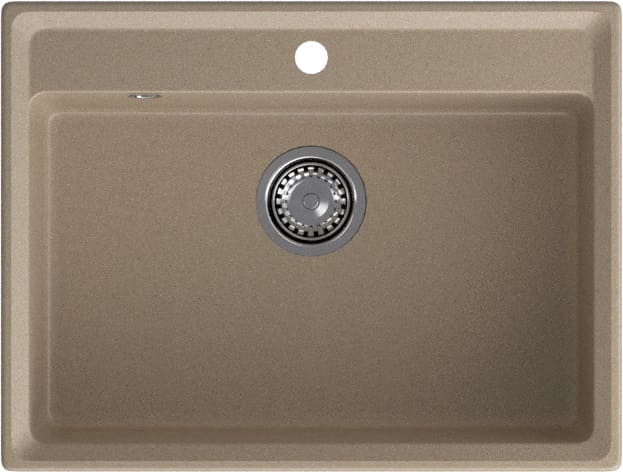GRANFEST Мойка композит LEVEL, GF-LV-660 , чаша 660*500, песочный