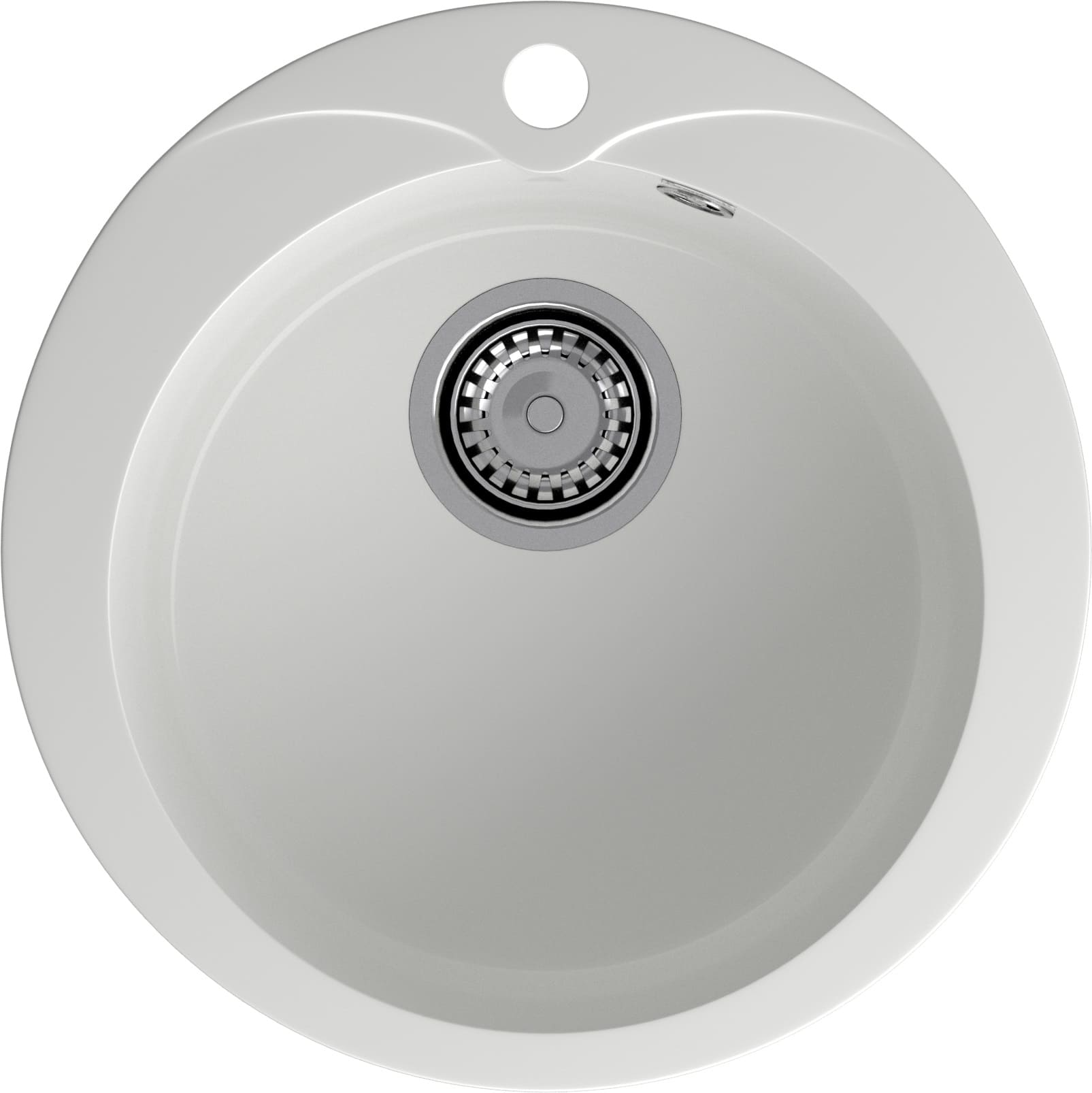 GRANFEST Мойка композит RONDO GF-R--480  D=475 мм  иней  арт.GF-