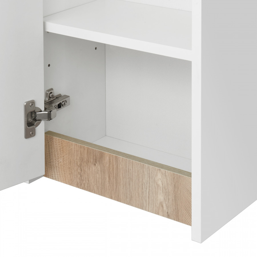 Шкаф МАРТИ 35, подвесной, белый, дуб эндгрейн