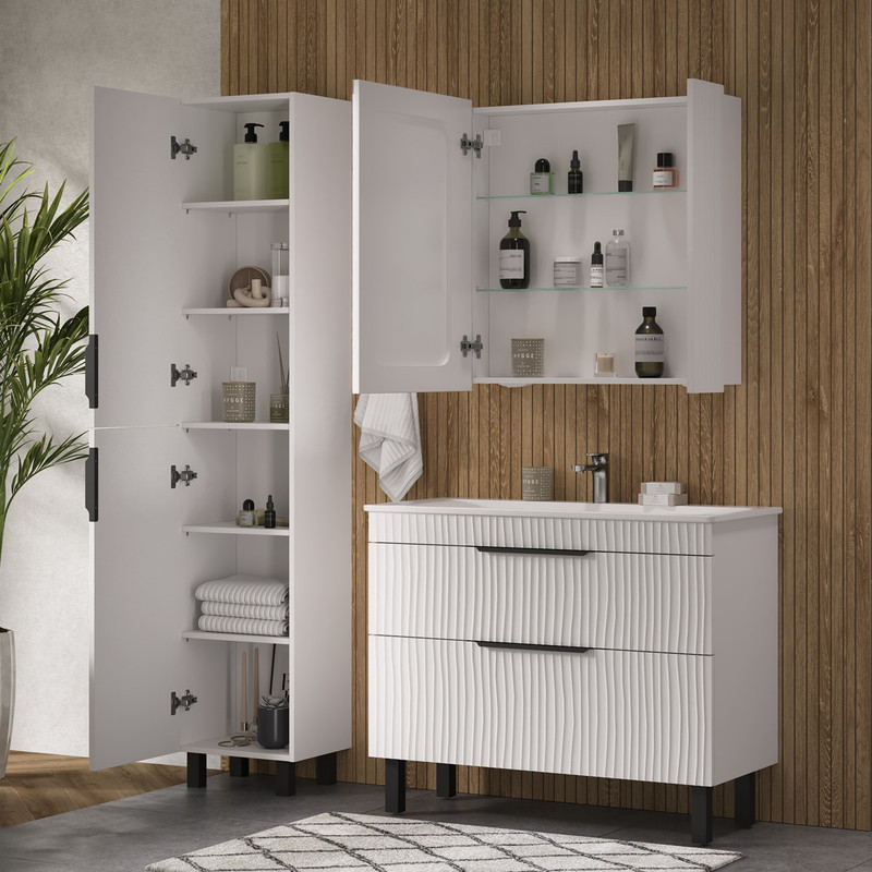 Пенал Лотти/Lotty 40, напольный, белый, VOLNA