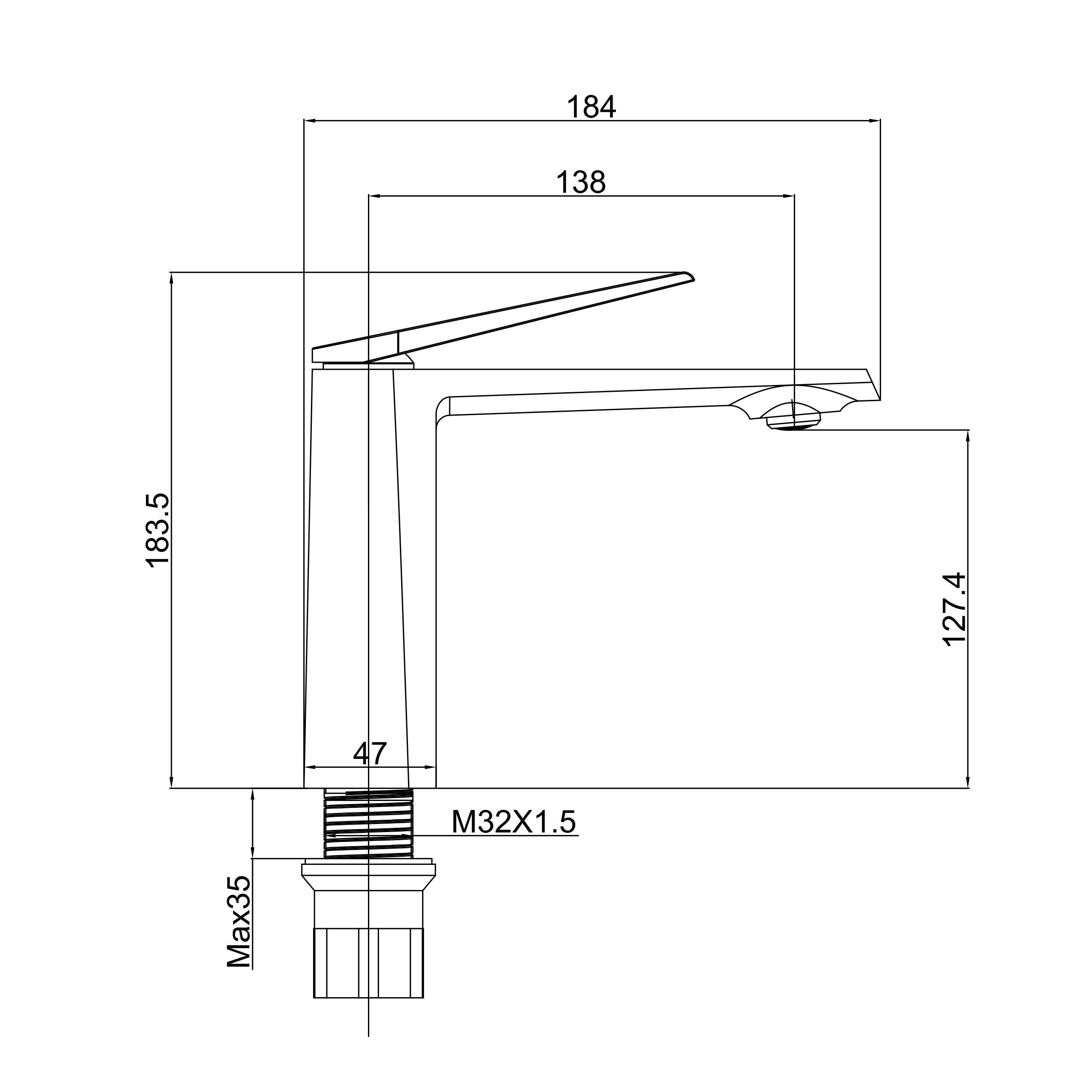 Смеситель для раковины TOKITO URAYASU хром (TOK-URA-1011)