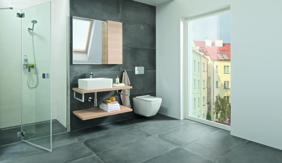 MILA раковина накладная прямоуг 350х500, ROCA