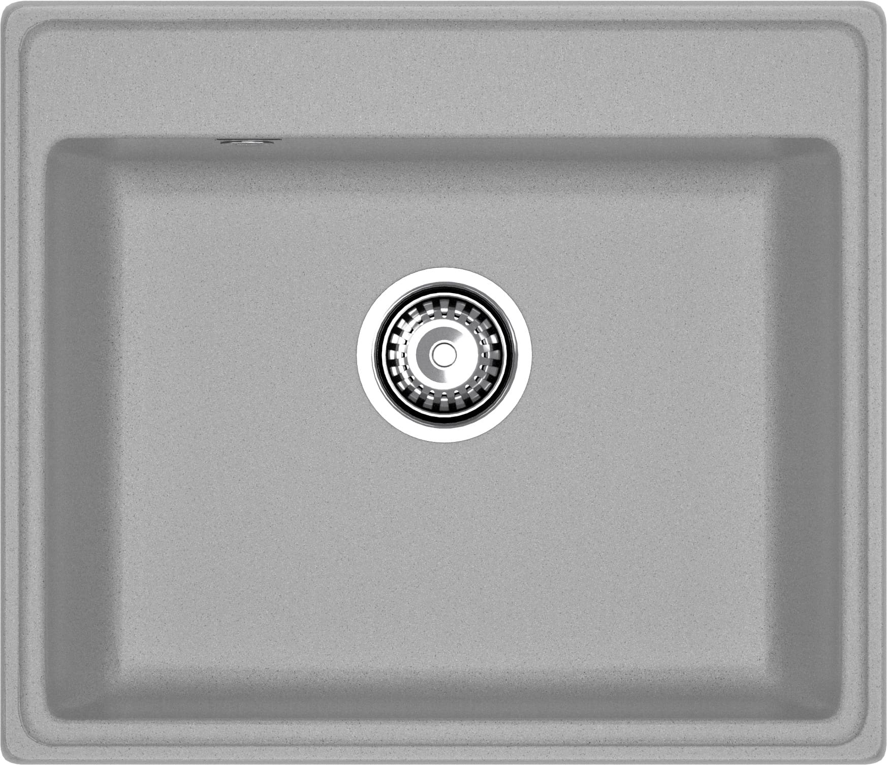 GRANFEST Мойка композит VERTEX, GF-V-580, чаша 580*500, серый