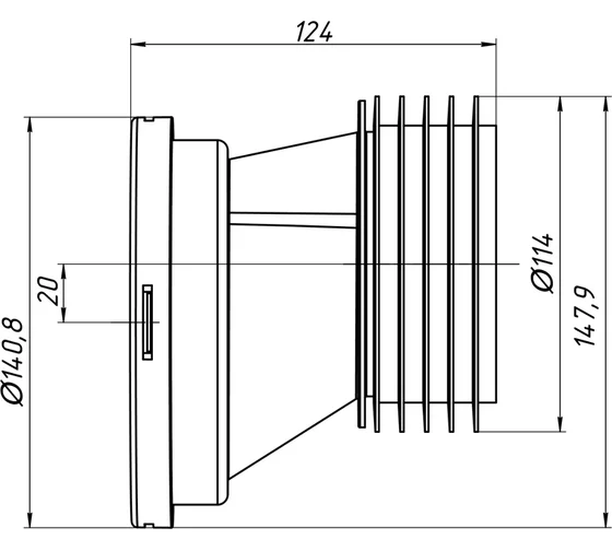 Эксцентрик жесткий АНИ Пласт W0220 20 мм