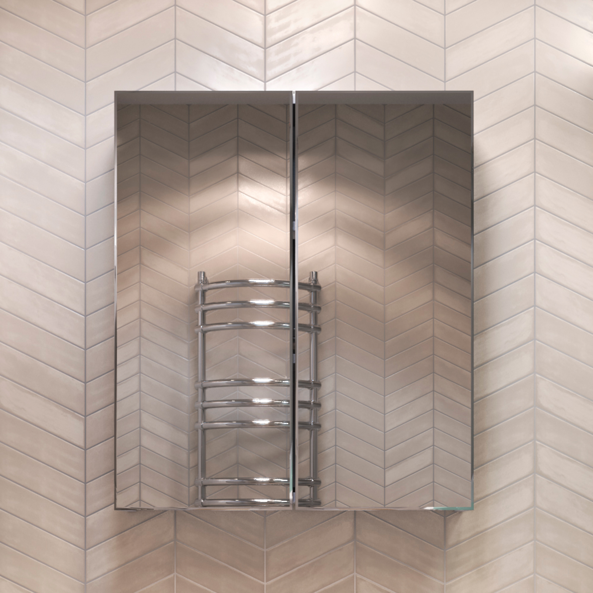 Зеркальный шкаф VIGO Grand 55 подвесной белый (zsh.GRA.55)