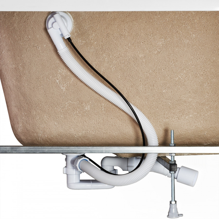 ЭДЕРА Ванна акриловая 170х100 см., левая, без монтажного комплекта, САНТЕК