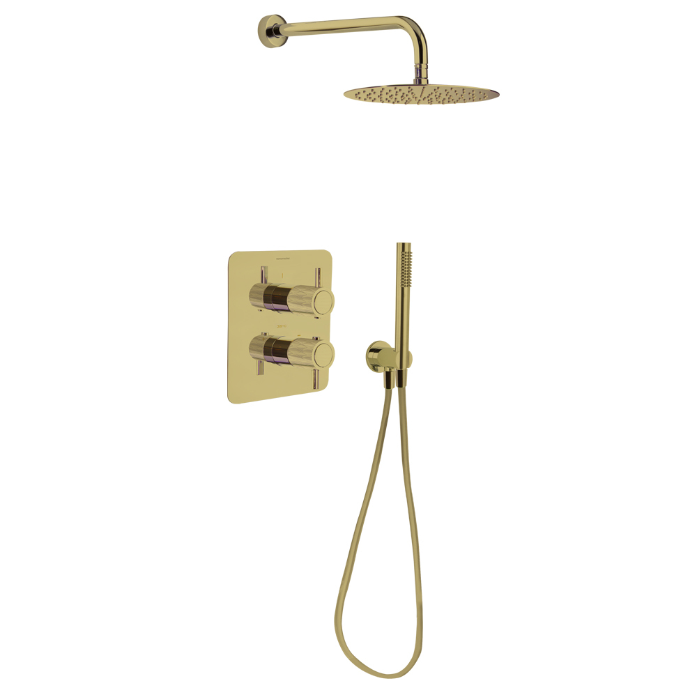 Встраиваемая термостатическая душевая система с тропическим душем и душевым комплектом ODISEA JOYA K