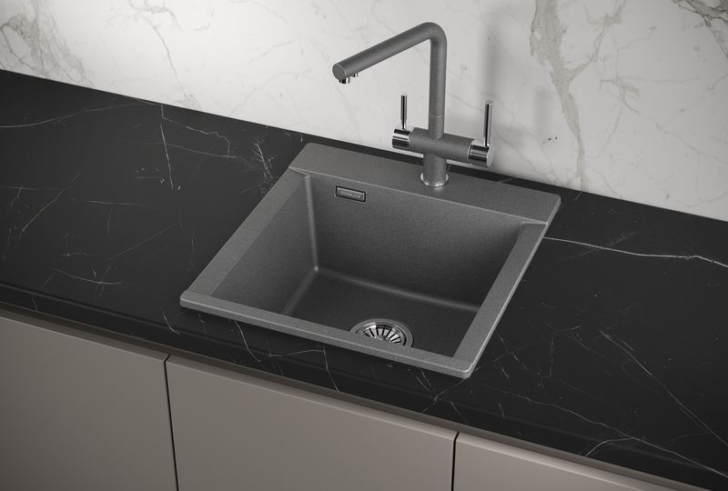 Кухонная мойка GRANULA (4701, ГРАФИТ)