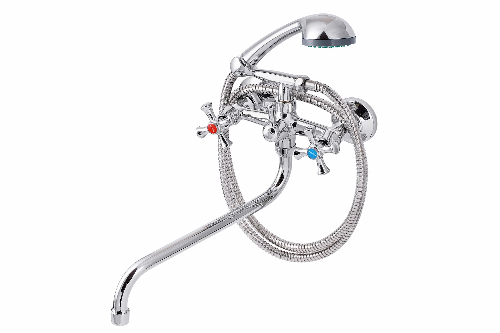 Смеситель для ванны с душем ПРОФСАН ПСМ-157-75 ЕВРО тип См-ВУДРНШлА