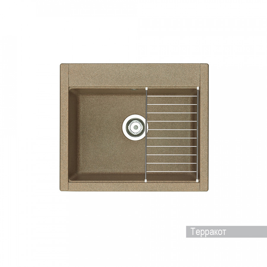 Мойка для кухни  Делия 60 602х517х218 мм, терракот