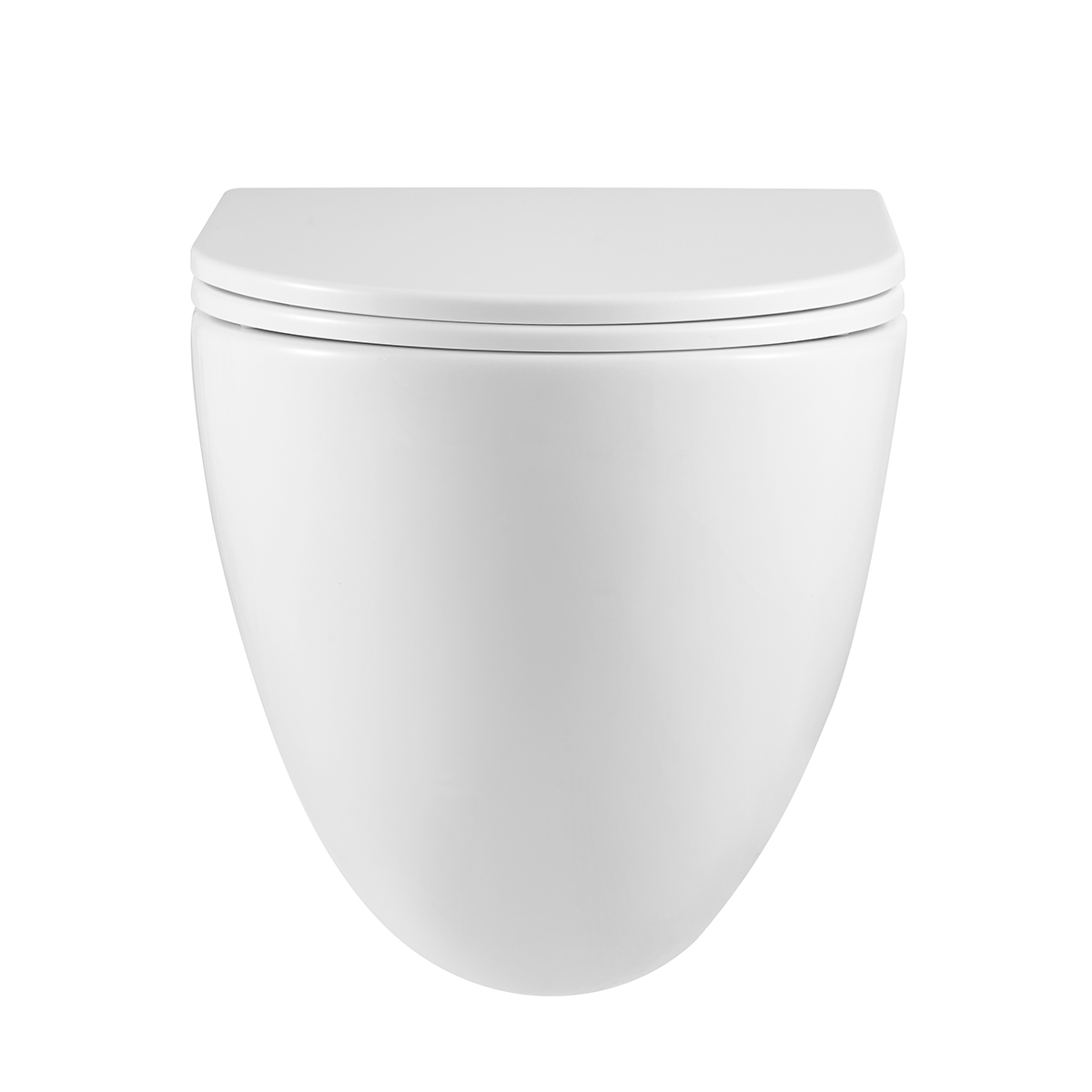 GLAZER WHITE Унитаз подвесной безободковый с сиденьем микролифт, LM, 9614003