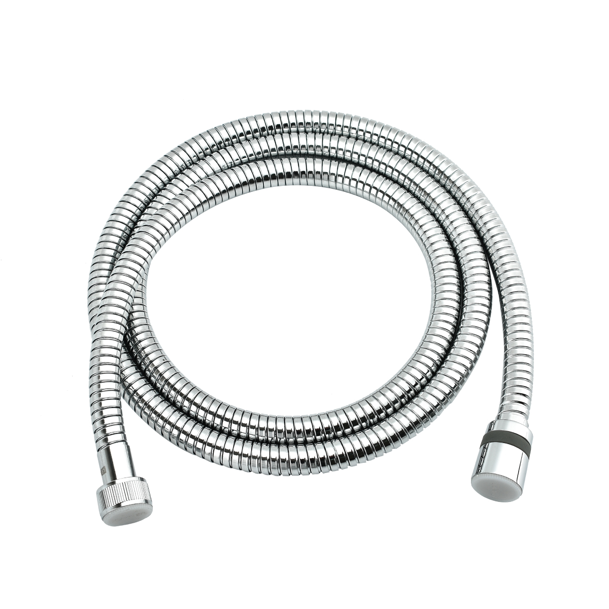 Шланг душевой двухзагибный растяжной от 1,5 до 2 м, TURN-FREE, латунный, хром. LEMARK