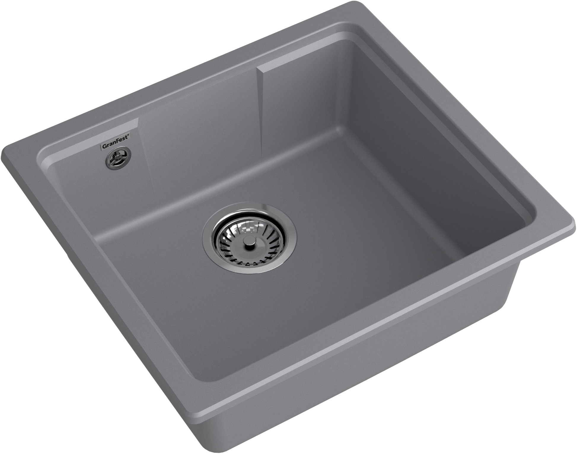 GRANFEST Мойка URBAN 4550  1-чаша 500 х 450 мм темно-серый арт.GF-UR-