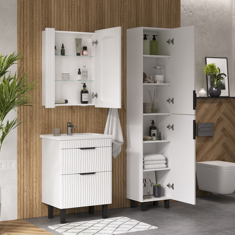 Пенал Лотти/Lotty 40, напольный, белый, VOLNA