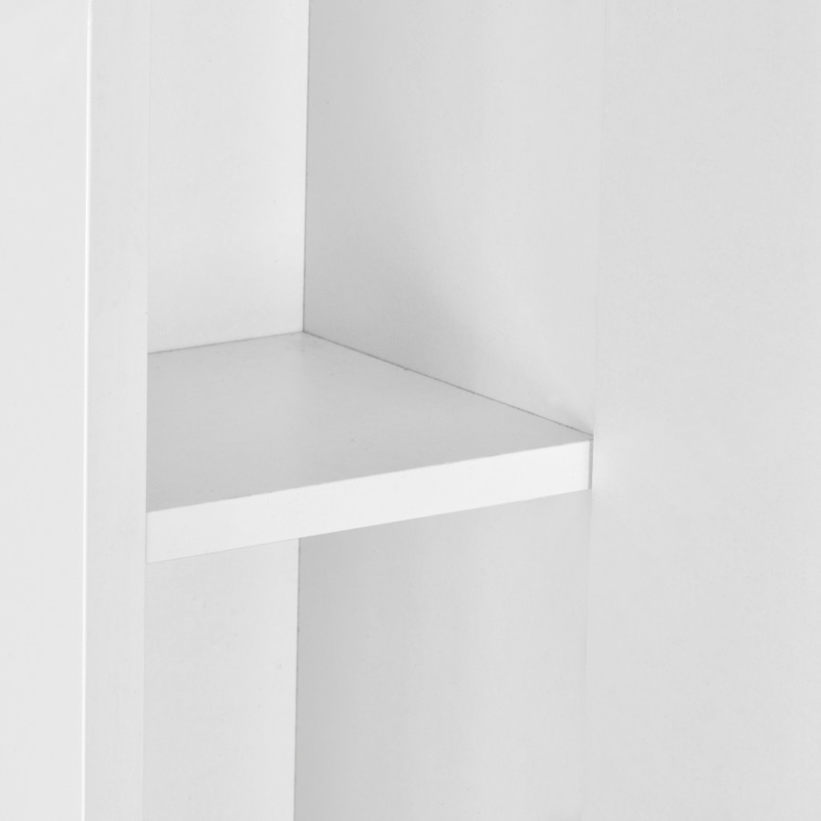 Зеркальный шкаф ПАНДА 50, правый, белый