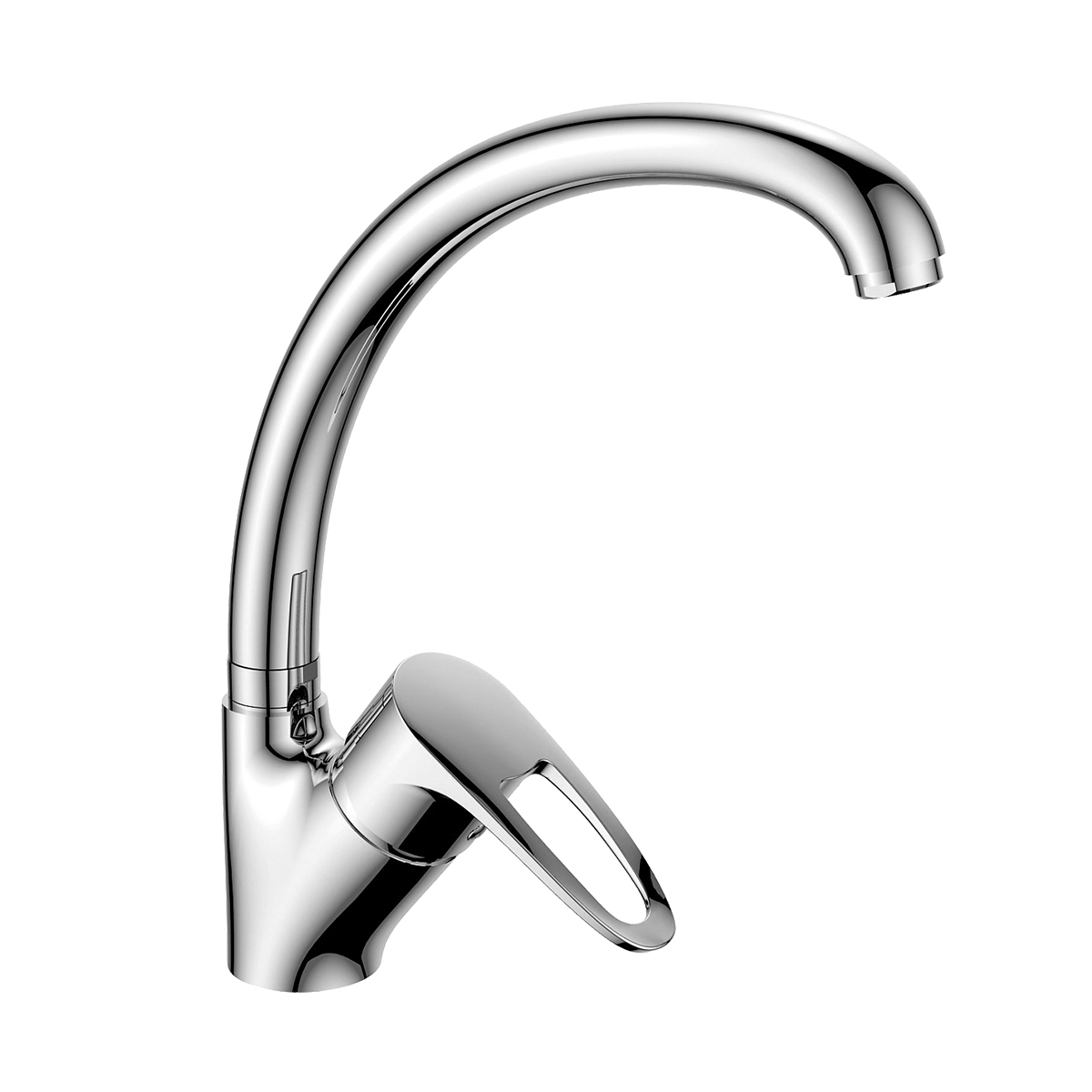 DR70 Смеситель для кухни, выс.пов.излив 203мм, р/ОД, хром, DR, DR70021