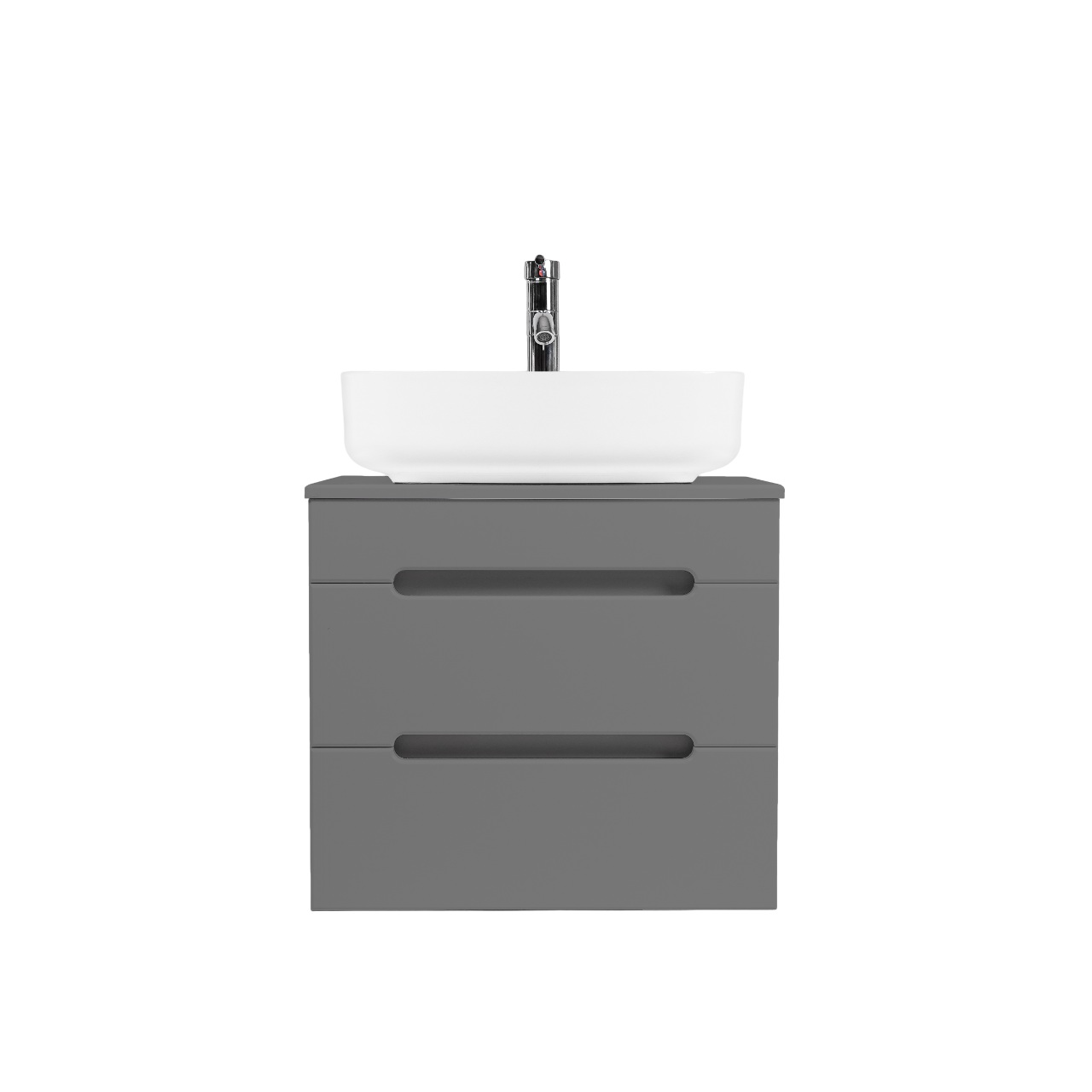 Тумба под раковину VIANT МАРСЕЛЬ 66 подвесная графит (VMAR66NG-T2YP)