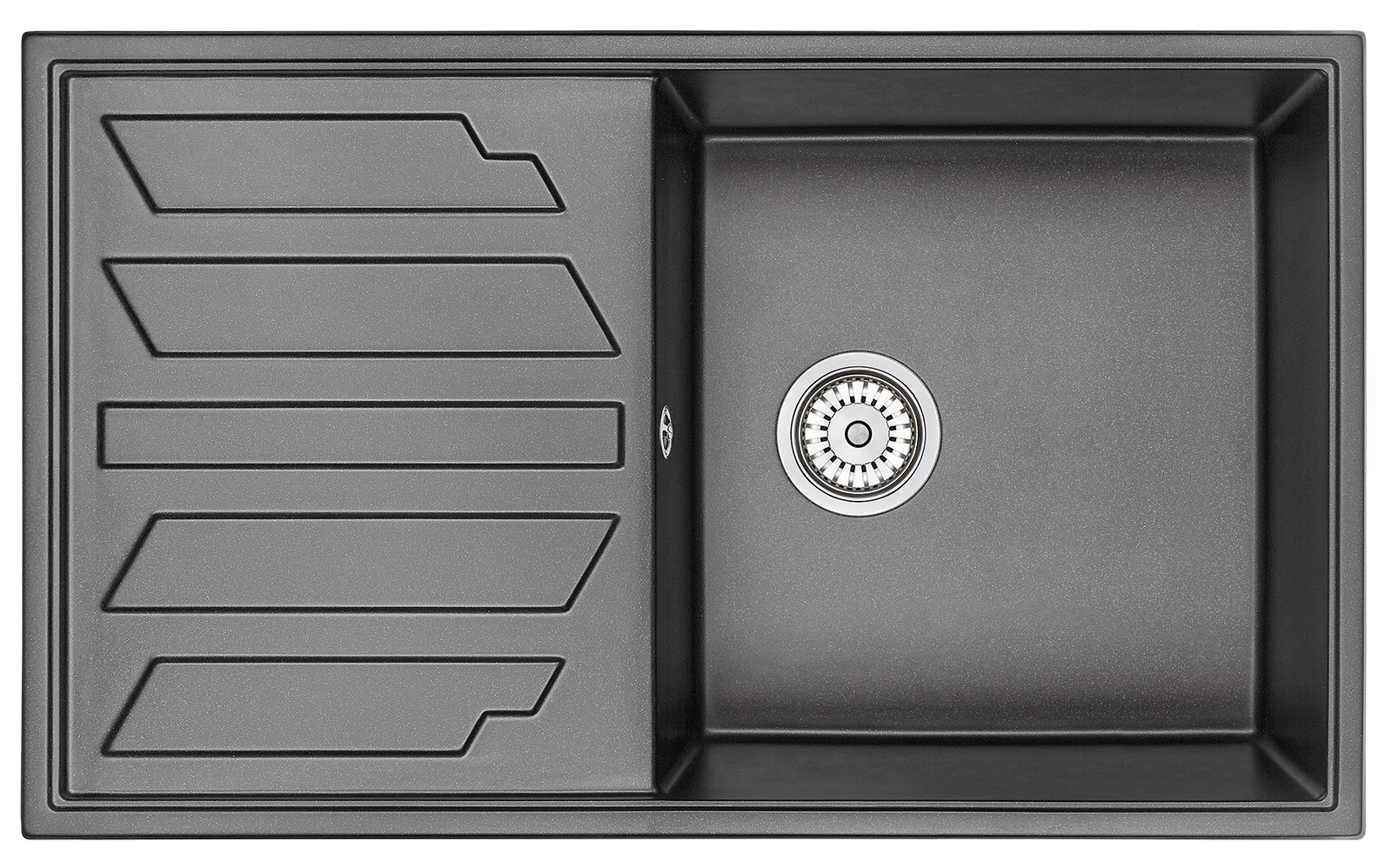 Кухонная мойка GRANULA (8601, ЧЕРНЫЙ)