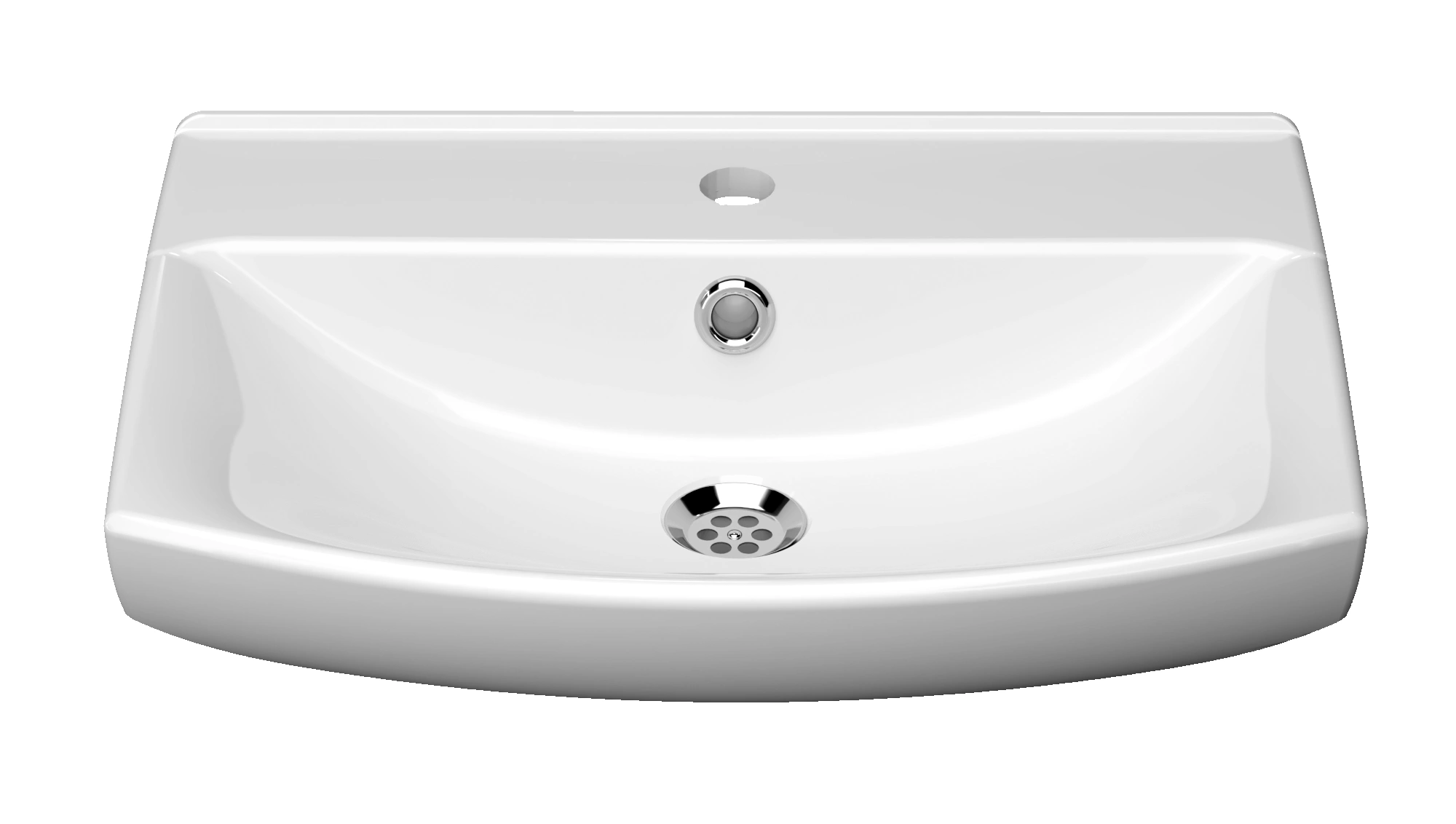 Раковина КЕРАМИН КЛЕРМОНТ 55 белый глянец CDB00028499 (4810531150060)