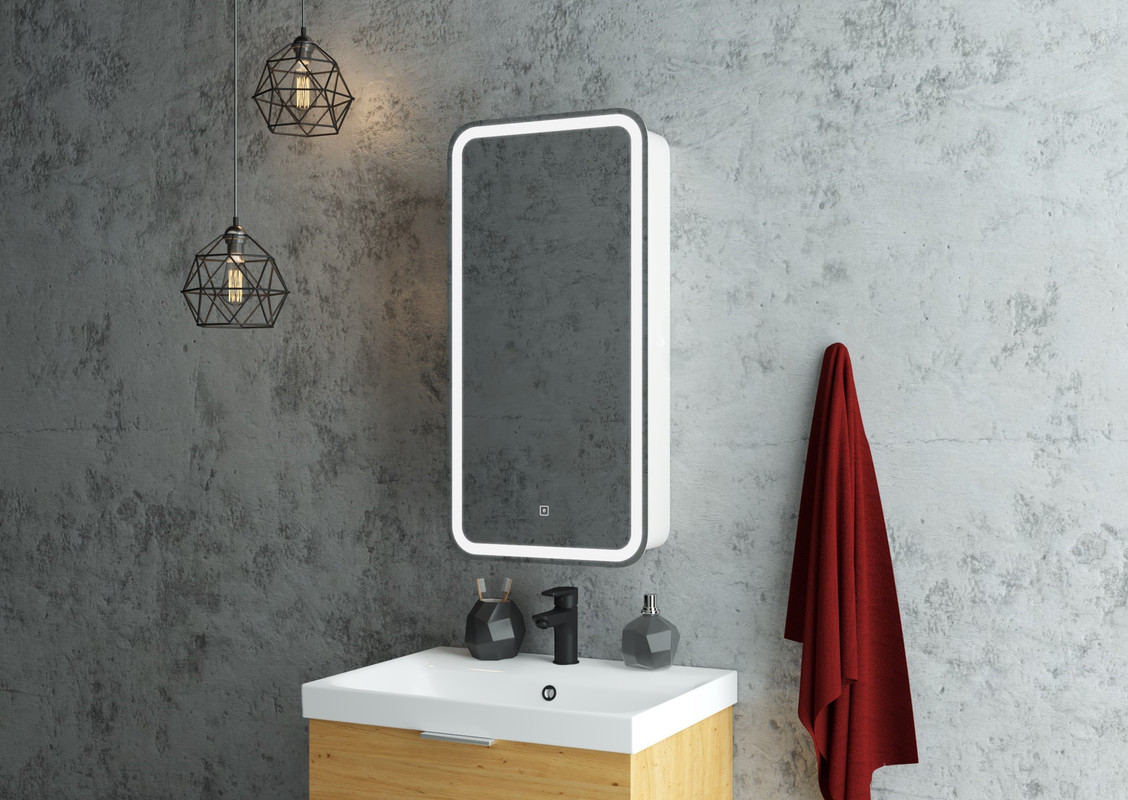 Зеркало-шкаф Elliott LED 400х800 левый