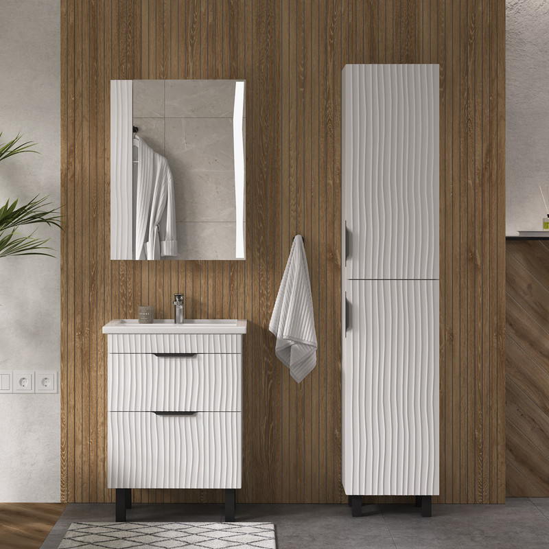 Пенал Лотти/Lotty 40, напольный, белый, VOLNA