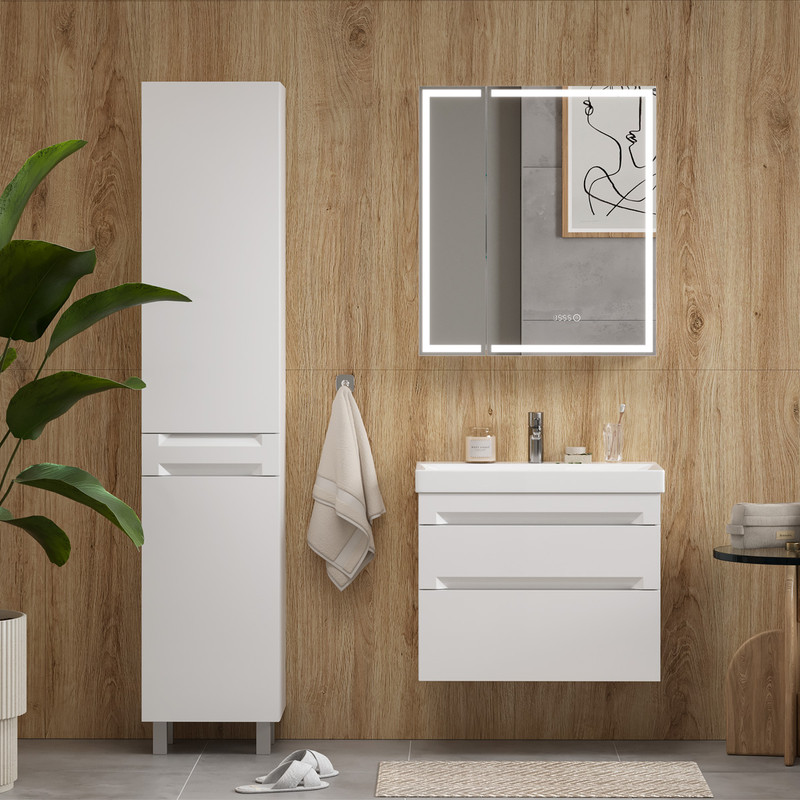 Пенал EQUIL Corner 40 напольный белый