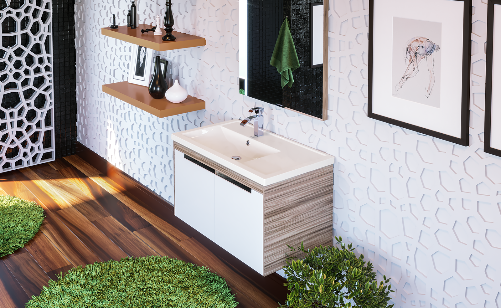 Раковина KIROVIT Фостер-80-П мебельная белый (Вн Крв67) 4640021065198