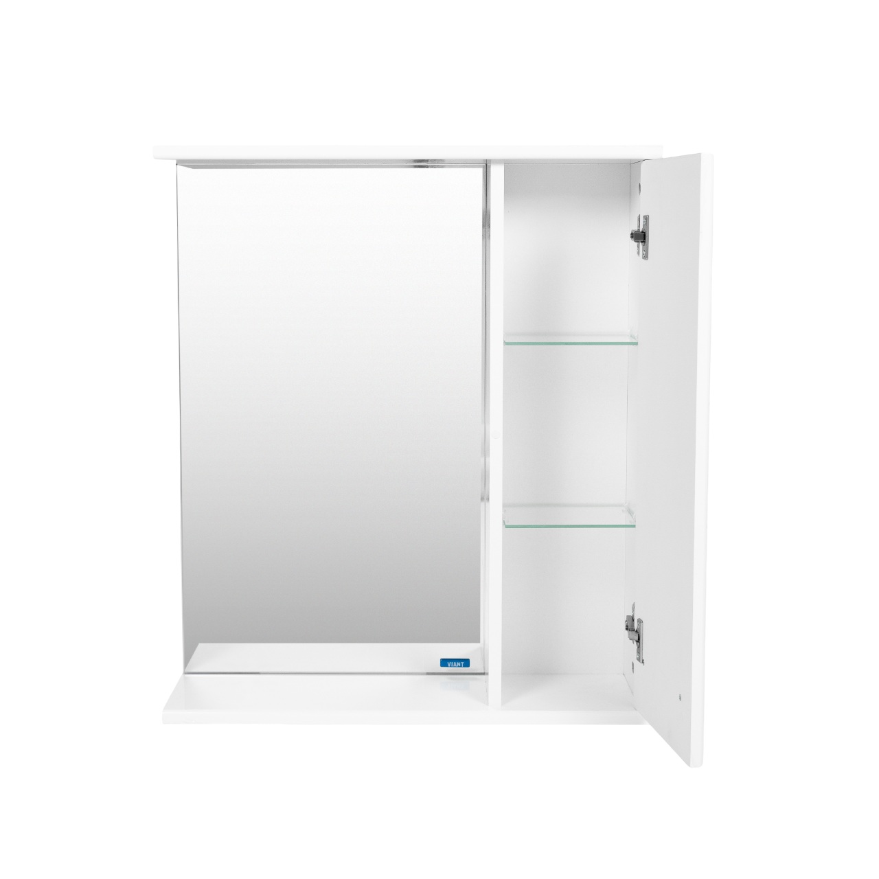 Зеркало со шкафом VIANT ВЕНА 60 подвесное белый (VVEN60-ZSHR)