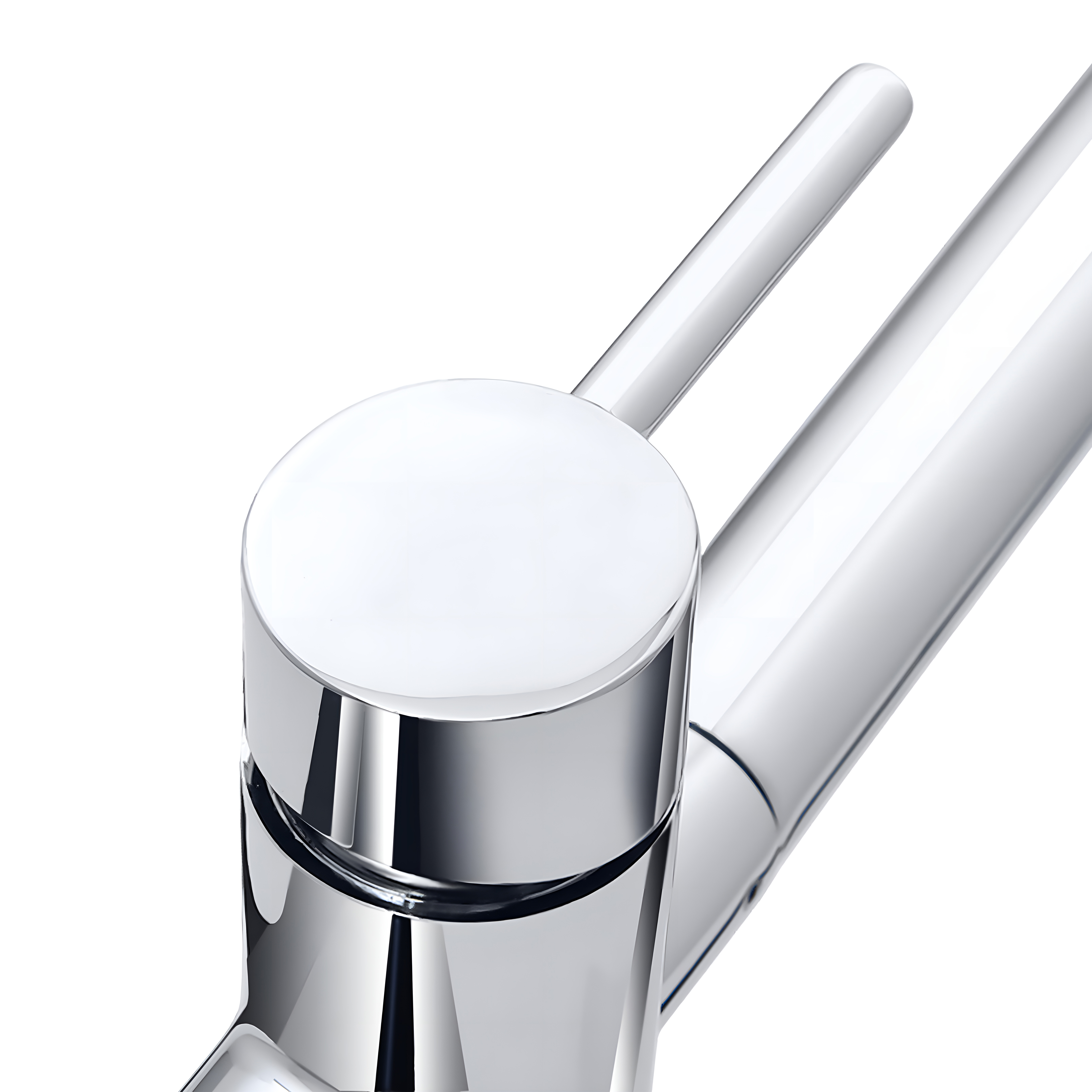 Смеситель для кухни СЛАВЕН Город СЛ-ОД-Д78 с высоким изливом, с подключением фильтра, хром