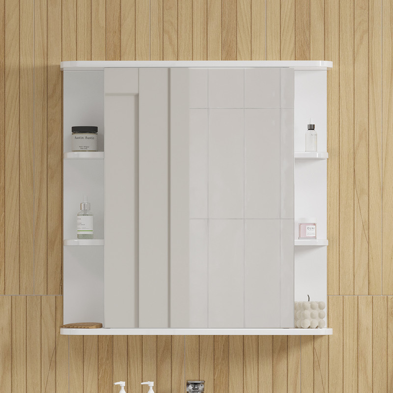 Шкаф зеркальный Onda 70, подвесной, белый, VOLNA