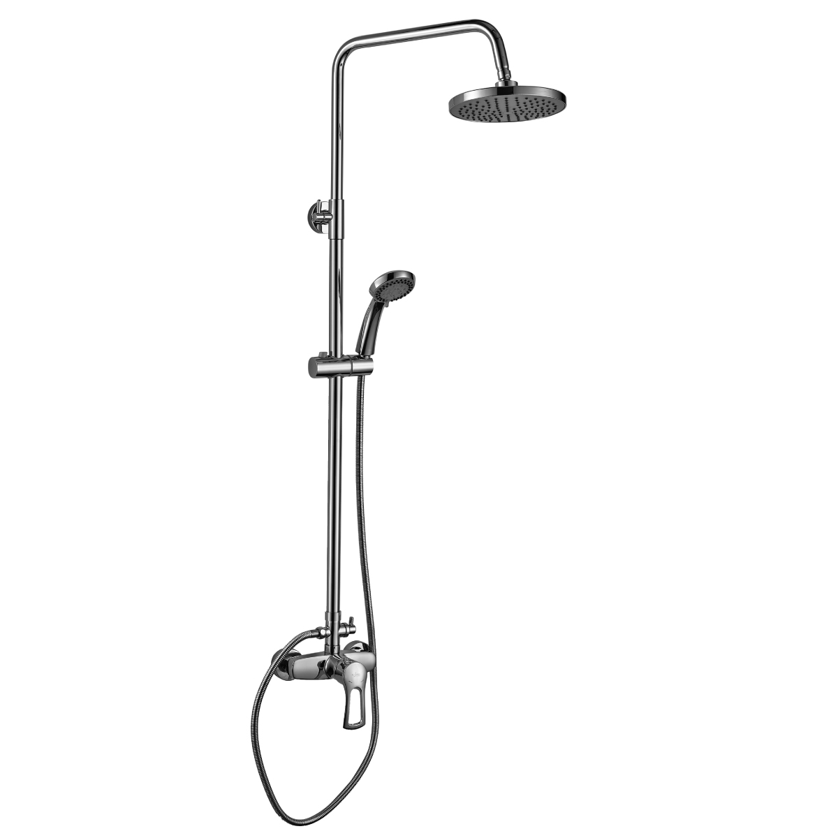 T40 Смеситель для душа, без излива с верх.лейкой 'Троп.дождь', р/ОД, хром, ROS, T40-45