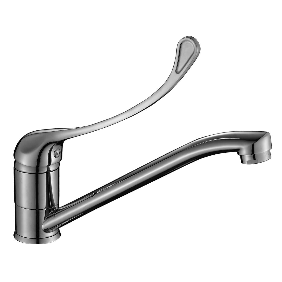 Y35 Смеситель для раковины, пов.излив 233мм локтевой, р/ОД, хром, ROS, Y35-25