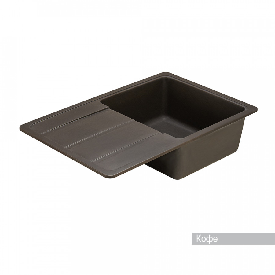 Мойка для кухни Аманда 780x510x211 мм, прямоуг. с крылом, кофе