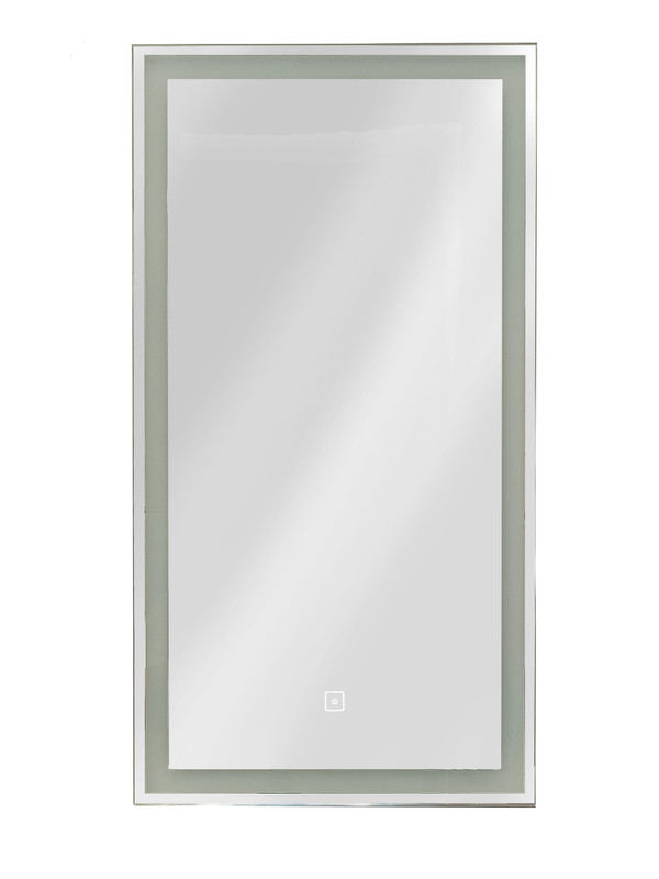 Зеркало-шкаф Mirror Box black Led 350х650 левый